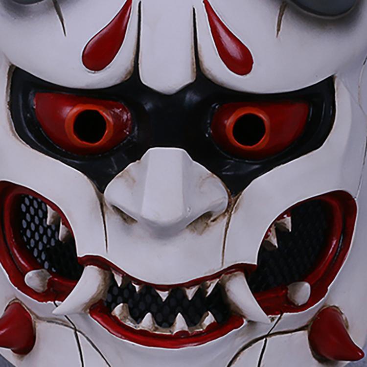 Overwatch Genji Skin Oni Ghosts Mask Cosplay Mask Resin Hero Mask For Halloween - bfjcosplayer