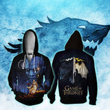 American TV Game of Thrones Sweater 3D Digital Print Sweater Hoodie cosplay cos - bfjcosplayer