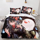 Game Genshin Impact Cosplay Bedding Sets Duvet Cover Halloween Comforter Sets