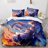 Game Genshin Impact Cosplay Bedding Sets Duvet Cover Halloween Comforter Sets