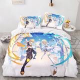 Game Genshin Impact Cosplay Bedding Sets Duvet Cover Halloween Comforter Sets