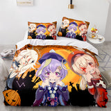 Genshin Impact Cosplay Bedding Sets Duvet Cover Halloween Comforter Sets