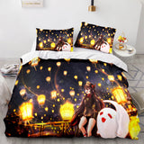 Genshin Impact Cosplay Bedding Sets Duvet Cover Halloween Comforter Sets