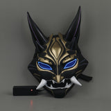 Genshin Impact XIAO LED Helmet Cosplay Latex Mask Halloween Props