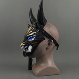 Genshin Impact XIAO LED Helmet Cosplay Latex Mask Halloween Props