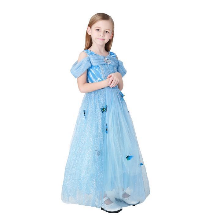 BFJFY Halloween Girls Cinderella Princess Dress Carnival Cosplay Costume - bfjcosplayer