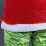 Christmas Adult Grinch Luxury Santa Costume with Mask cosplay suit - bfjcosplayer
