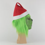 Funny Grinch Stole Christmas Latex Mask Gloves XMAS Costume Adult Party Mask Grinch Cosplay Carnival Face Masks - bfjcosplayer