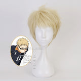 Haikyuu Kei Tsukishima Khaki Cosplay Wig Halloween Props