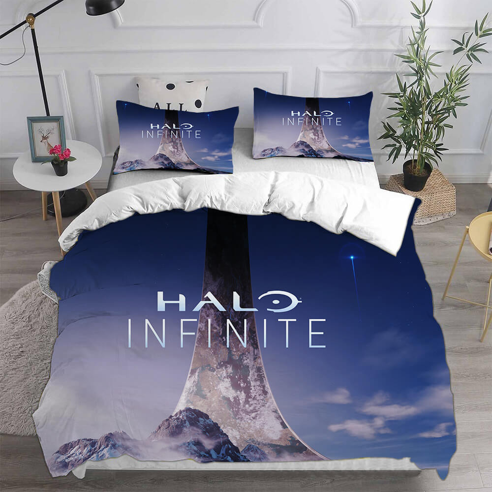 Halo Infinite Cosplay Bedding Sets Duvet Cover Halloween Comforter Sets
