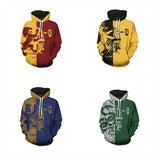 Harry Potter College 3D Cosplay No Zipper Hoodie Halloween Costume