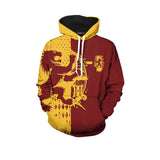 Harry Potter College 3D Cosplay No Zipper Hoodie Halloween Costume