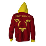 Harry Potter College Cosplay Zipper Hoodie Sweatshirt Halloween Costume