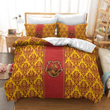Harry Potter College Pattern Cosplay Duvet Cover Set Halloween Comforter