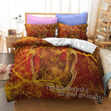 Harry Potter Cosplay Duvet Cover Set Halloween Quilt Cover
