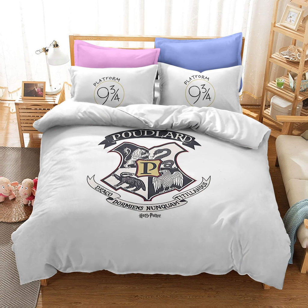 Harry Potter Cosplay Duvet Cover Set Halloween Quilt Cover