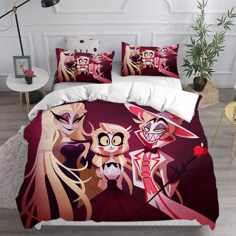 Hazbin Hotel Cosplay Bedding Sets Duvet Cover Halloween Comforter Sets