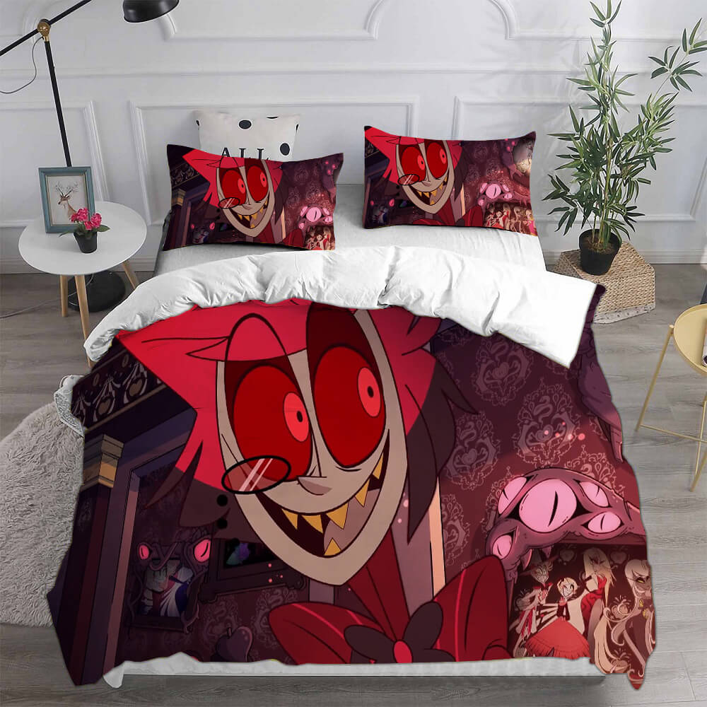Hazbin Hotel Cosplay Bedding Sets Duvet Cover Halloween Comforter Sets