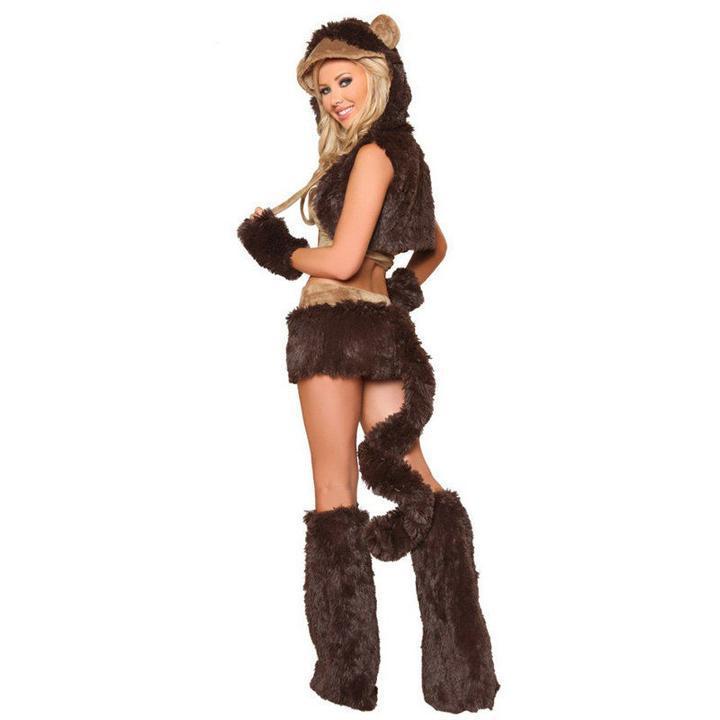 BFJFY Women Sexy Brown Monkey Cosplay Costume For Halloween - bfjcosplayer