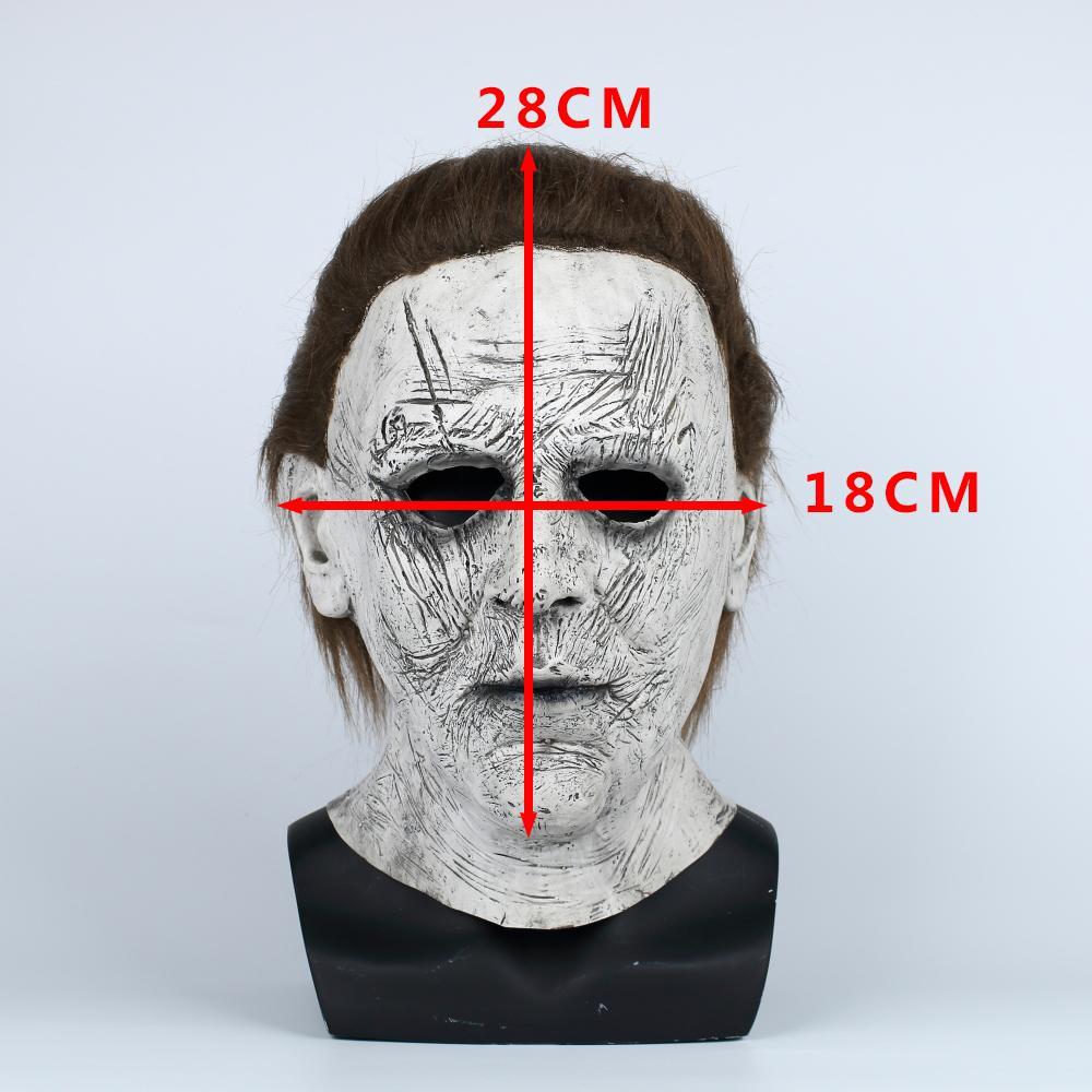 2018 Halloween Mask New Michael Myers Mask Scary Horror Halloween Party Mask Handmade - bfjcosplayer