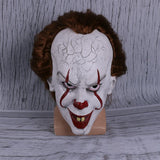 Stephen King's It Mask Pennywise Costume Joker Mask Tim Curry Horror Masks Cosplay Halloween - bfjcosplayer