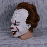 Stephen King's It Mask Pennywise Costume Joker Mask Tim Curry Horror Masks Cosplay Halloween - bfjcosplayer