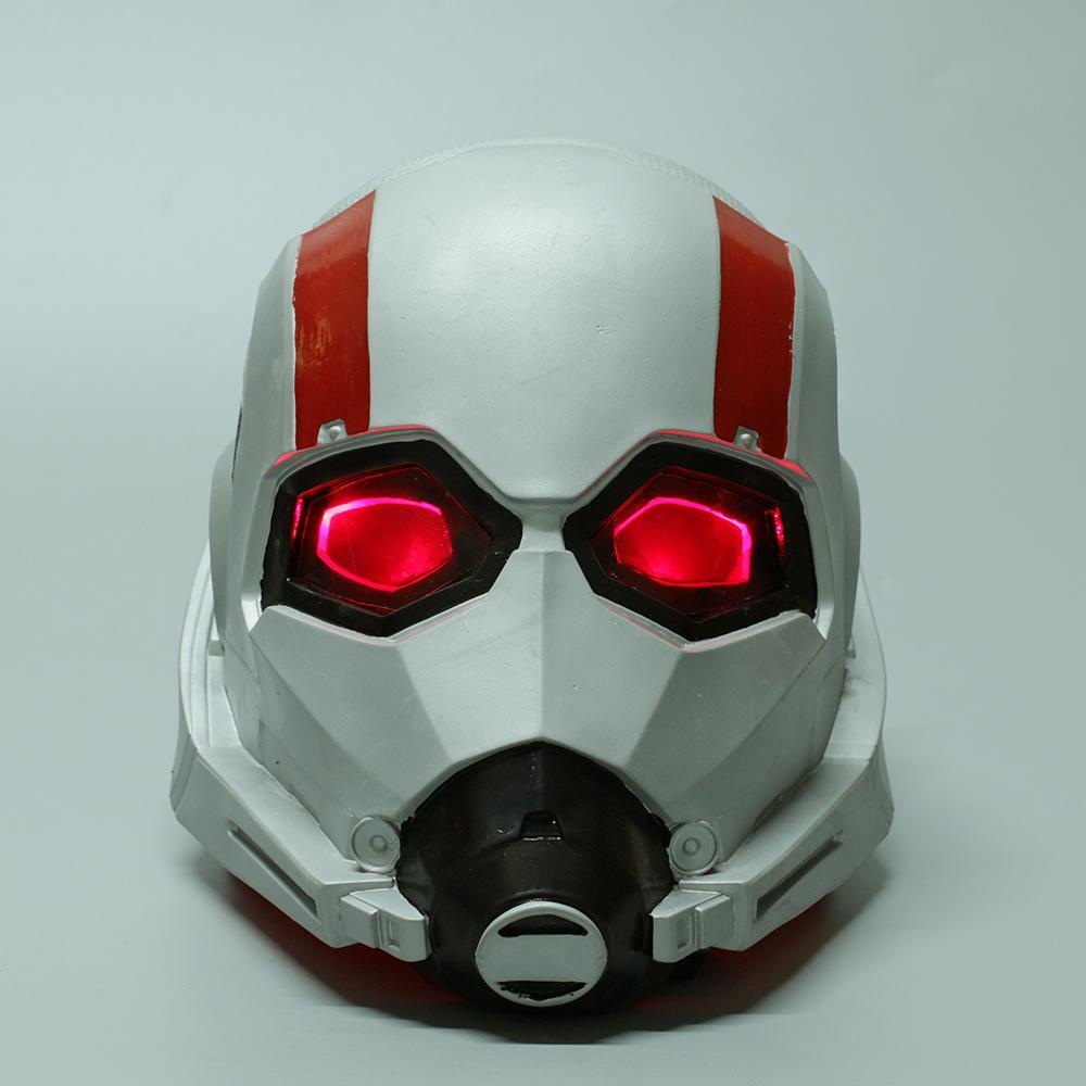 Ant-man 2:Ant-Man and the Wasp Mask Cosplay Wasp LED Latex Mask Scott Lang Helmets Masks Halloween Party Props - bfjcosplayer