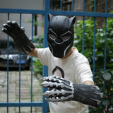 A Pair of Two Black Panther Claws Gloves Cosplay Costume Superhero Gloves Halloween Props - bfjcosplayer