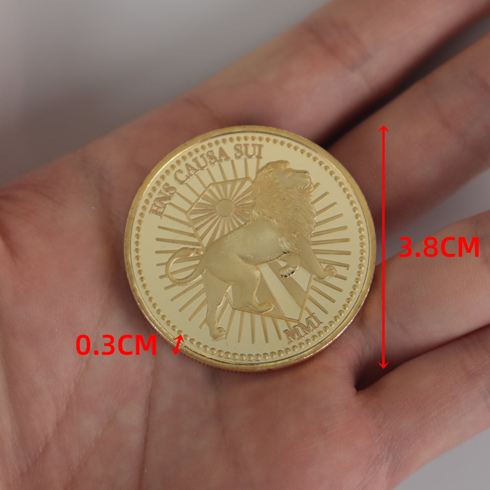 John Wick Continental Hotel Gold Coin Movie Replica Props Accessories Metal Halloween Party Costume Prop