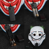 2019 Joker Pennywise LED Light Mask Stephen King Clown Cosplay Masks Green Hair Halloween Party Prop - bfjcosplayer