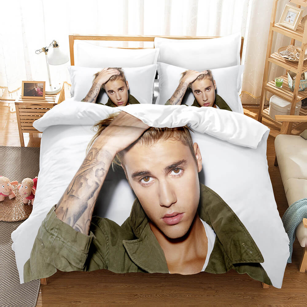 Justin Bieber Cosplay Bedding Sets Duvet Cover Halloween Comforter Sets