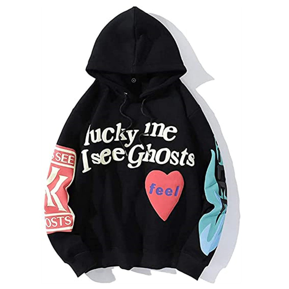 Kanye Lucky Me I See Ghosts Cosplay Hoodie Sweater Halloween Costume