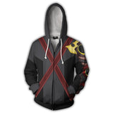 Kingdom Hearts Sora Cosplay Zipper Hoodie Halloween Costume