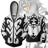 Kingdom Hearts Xemnas Cosplay Zipper Hoodie Halloween Costume