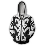 Kingdom Hearts Xemnas Cosplay Zipper Hoodie Halloween Costume