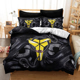 Kobe Black Mamba Cosplay Bedding Set Duvet Cover Halloween Bed Sheets