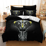 Kobe Black Mamba Cosplay Bedding Set Duvet Cover Halloween Bed Sheets