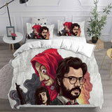 La casa de papel Cosplay Bedding Sets Duvet Cover Halloween Comforter Sets
