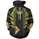 Loki Season 1 Cosplay Hoodie Sweater Halloween Costume