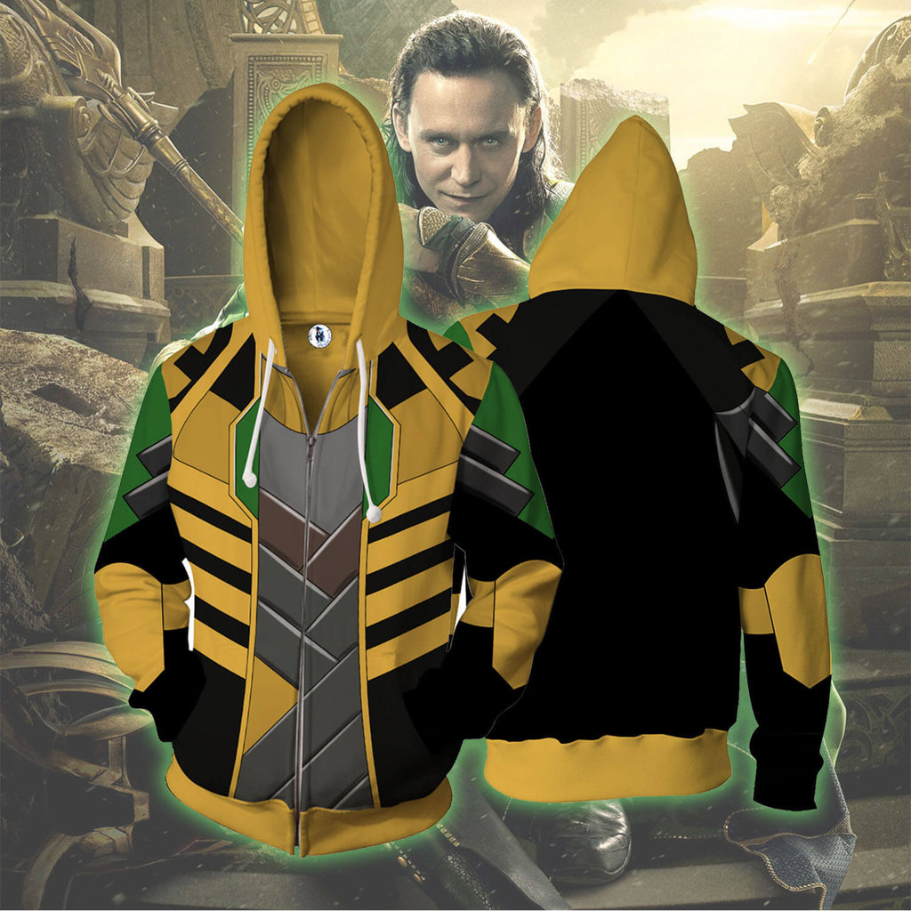 Loki Season 1 Cosplay Hoodie Sweatshirt Halloween Costume