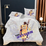 Los Angeles Lakers Kobe Cosplay Bedding Set Duvet Cover Halloween Bed Sheets