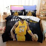 Los Angeles Lakers Kobe Cosplay Bedding Set Duvet Cover Halloween Bed Sheets