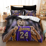 Los Angeles Lakers Kobe Cosplay Bedding Set Duvet Cover Halloween Bed Sheets