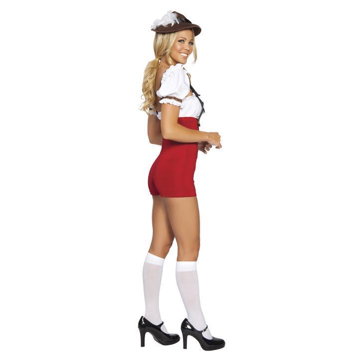 BFJFY Women Beer Stein Babe Lederhosen Bar Maid Fancy Dress Halloween Costume - bfjcosplayer