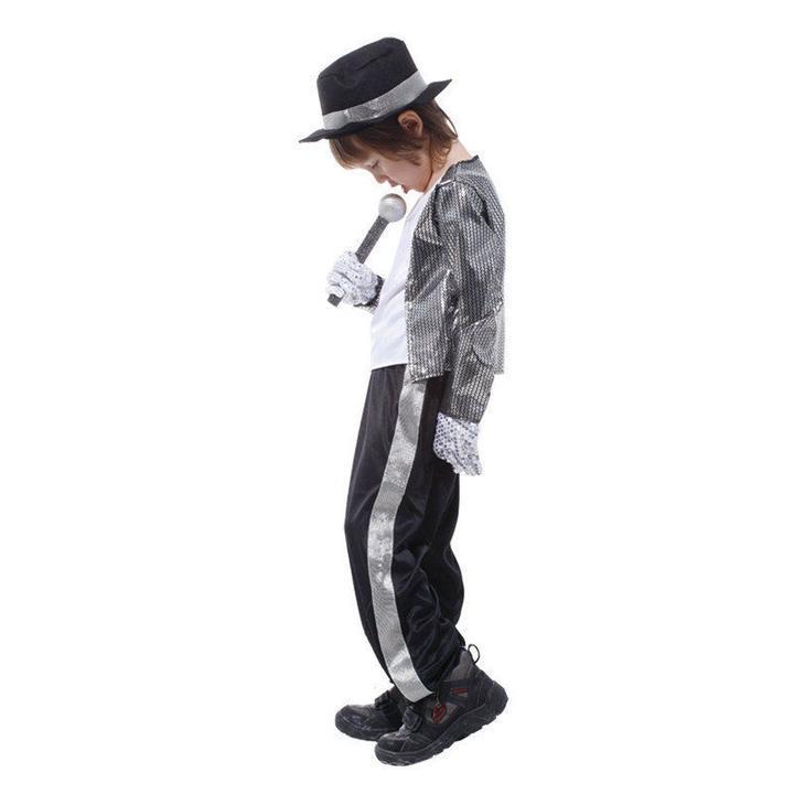 BFJFY Kids Michael Jackson Billie Jean Halloween Boys Cosplay Costume - bfjcosplayer