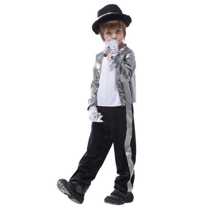 BFJFY Kids Michael Jackson Billie Jean Halloween Boys Cosplay Costume - bfjcosplayer