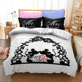 Mickey Mouse Cosplay Bedding Set Duvet Cover Halloween Sheets Bed Set