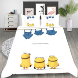 Minions Cosplay Bedding Set Duvet Cover Halloween Bed Sheets