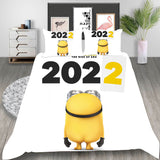 Minions Cosplay Bedding Set Duvet Cover Halloween Bed Sheets