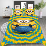 Minions Cosplay Bedding Set Duvet Cover Halloween Bed Sheets